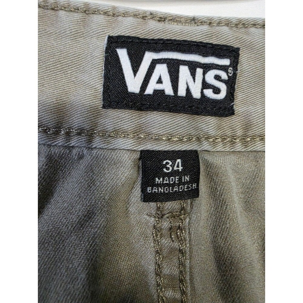 Vans Men's Cargo Shorts 34 Khaki 100% Cotton Off The Wall - Picture 6 of 7
